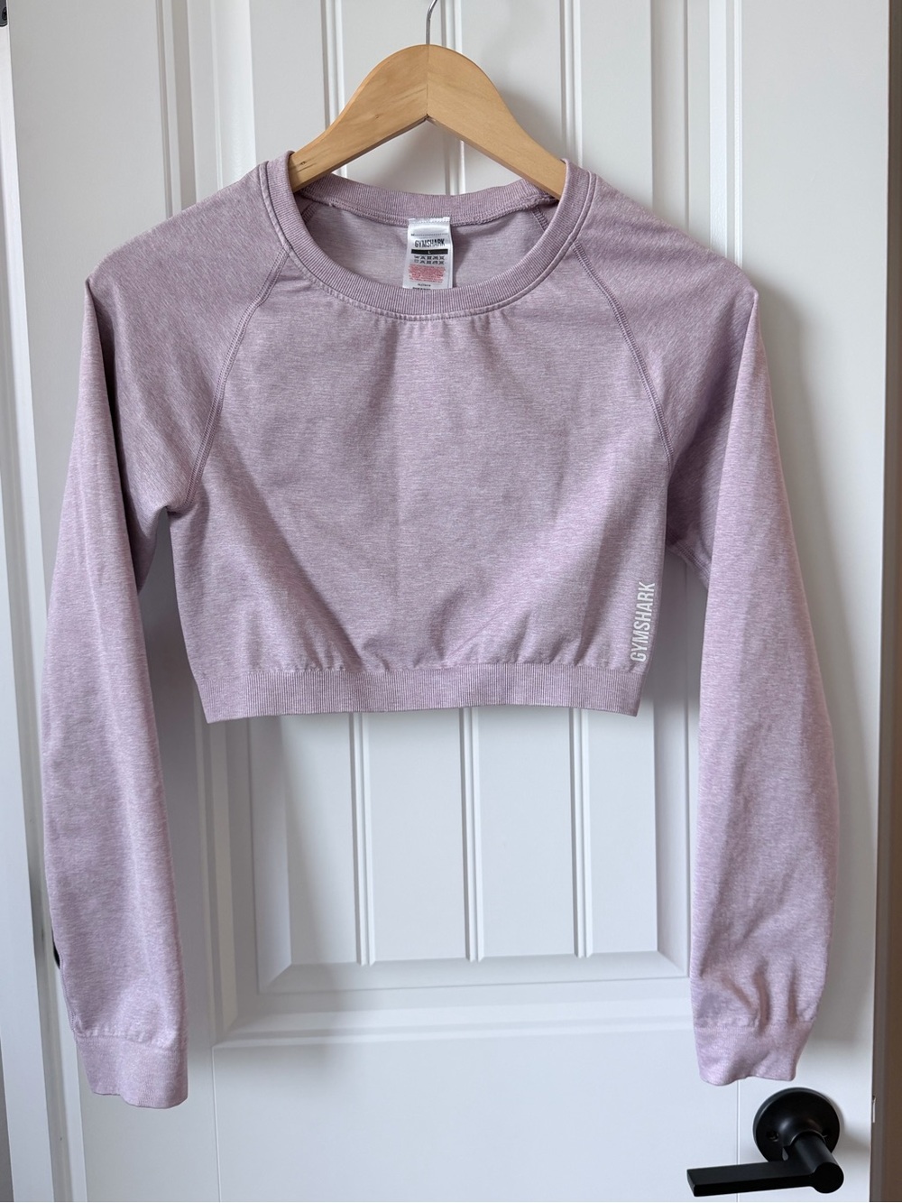 Gymshark Light Lavender/Pink Long Sleeve Crop Top